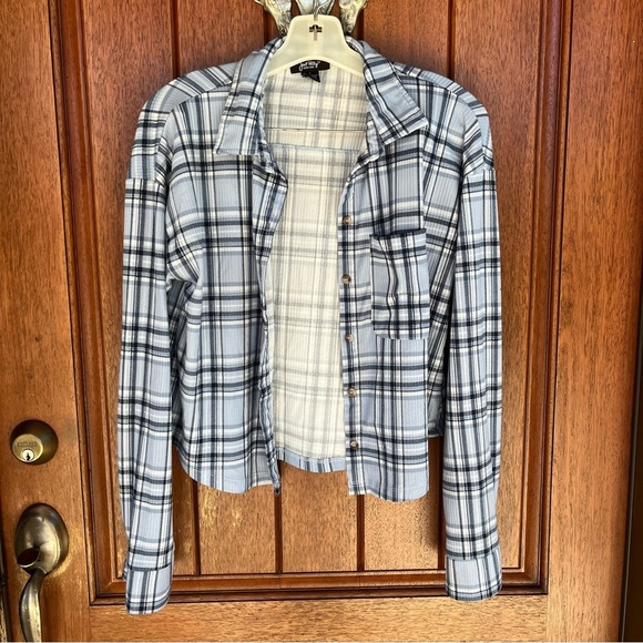 Plaid Button-Up Shirt - Picture 1 of 7